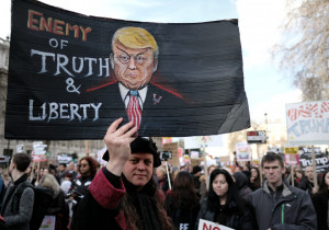 Protesters in Whitehall, UK (Creative Commons)
