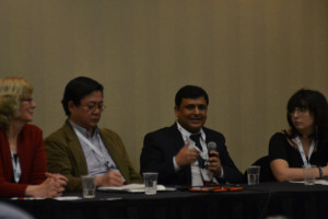 Left to right: Inge Fryklund, Sanho Tree, Wiqas Ahmad, and Shayla Schlossenberg, speaking on a panel at #SSDP2017 Left to right: Inge Fryklund, Sanho Tree, Wiqas Ahmad, and Shayla Schlossenberg, speaking on a panel at #SSDP2017