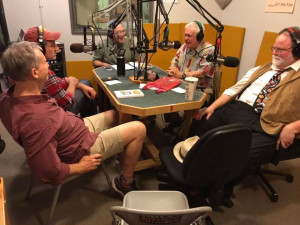 Live in the KBOO studios with (left to right) Jonathan Stark, David Koff, Ken Jones, Phil Proctor, and Sam Mowry Live in the KBOO studios with (left to right) Jonathan Stark, David Koff, Ken Jones, Phil Proctor, and Sam Mowry