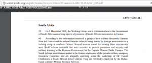Human Rights Council report regarding Omega Strategic Services' involvement in Guinea despite embargo. Human Rights Council report regarding Omega Strategic Services' involvement in Guinea despite embargo.