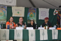 Seattle Hempfest 2017, Panel on Privilege and Inclusion in the Cannabis Industry, featuring Betty Aldworth, Rene Gagnon, Ophelia Chong, and Jerry Whiting. Seattle Hempfest 2017, Panel on Privilege and Inclusion in the Cannabis Industry, featuring Betty Aldworth, Rene Gagnon, Ophelia Chong, and Jerry Whiting.